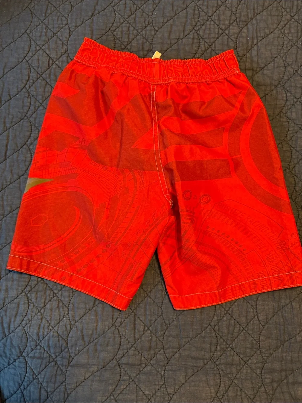 Boys Red Disney Cars Swim Trunks